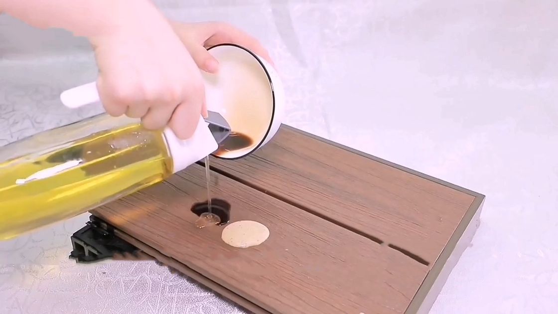 एंटी यूवी बांस पोर्च फ़्लोरिंग डेक डब्ल्यूपीसी बाहरी 11 मिमी 22 मिमी अग्निरोधक