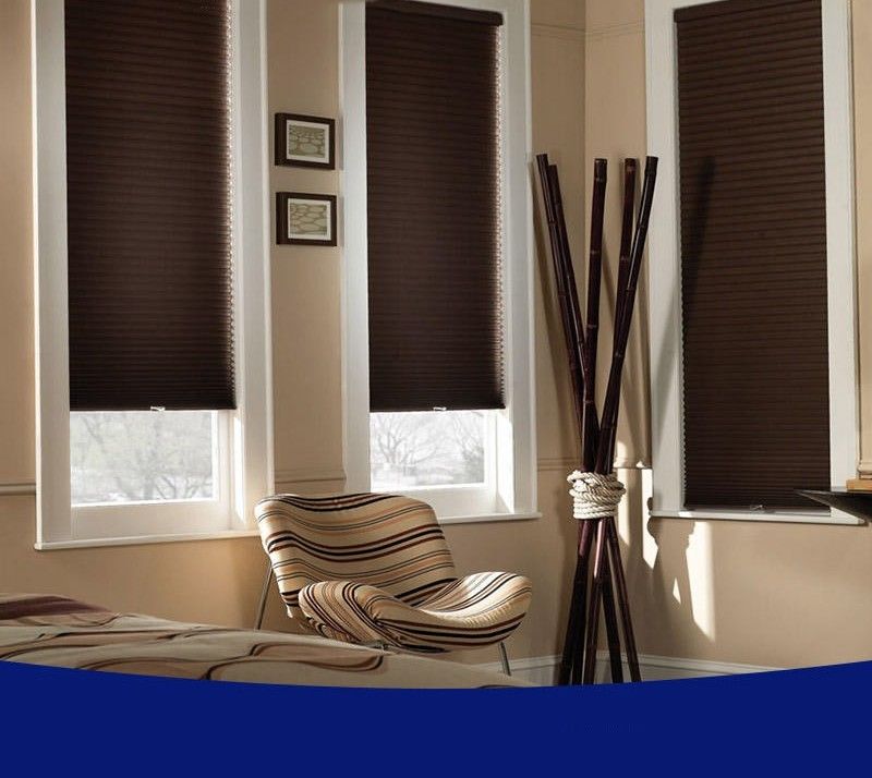 लोअर ओपन फोल्डिंग पेपर कॉर्डलेस कर्टेन ब्लाइंड्स प्लीटेड अस्थायी ब्लाइंड्स