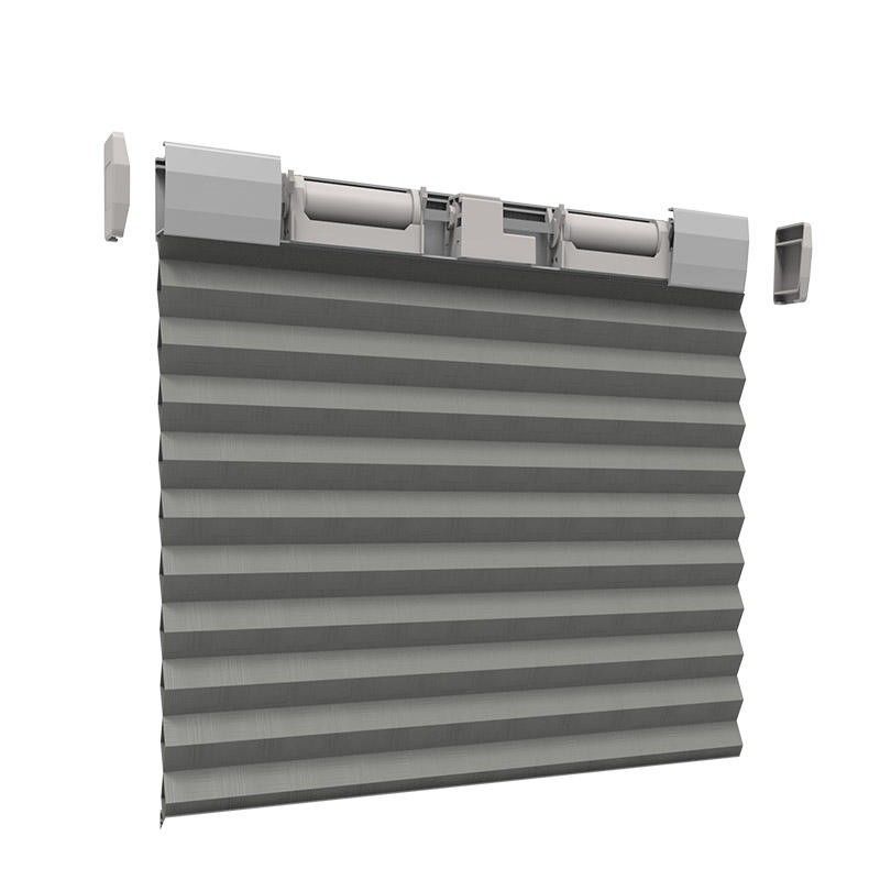लोअर ओपन फोल्डिंग पेपर कॉर्डलेस कर्टेन ब्लाइंड्स प्लीटेड अस्थायी ब्लाइंड्स