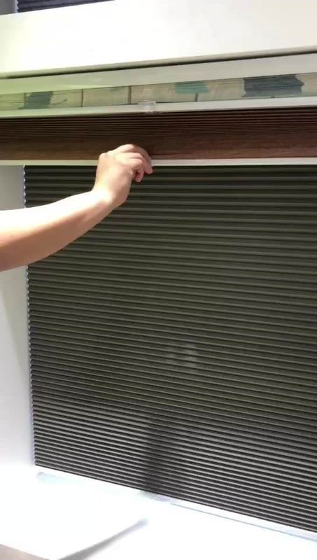 लोअर ओपन फोल्डिंग पेपर कॉर्डलेस कर्टेन ब्लाइंड्स प्लीटेड अस्थायी ब्लाइंड्स