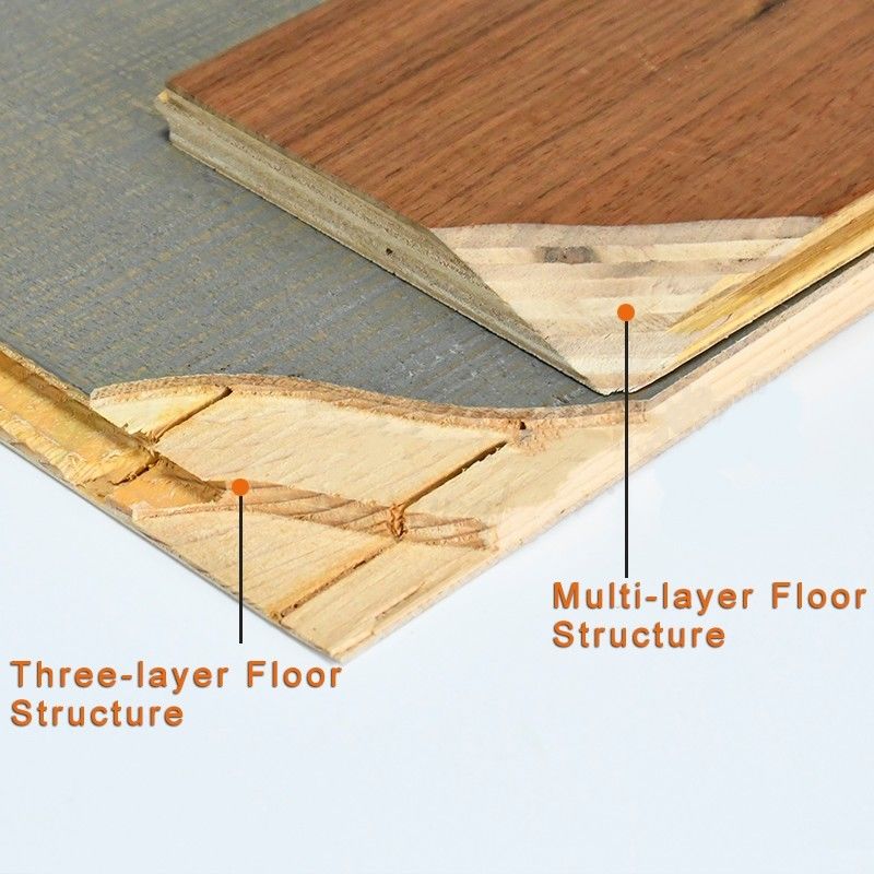 20 रंग वायर ब्रश्ड ओक इंजीनियर्ड हार्डवुड फ़्लोरिंग 18 मिमी मोटाई