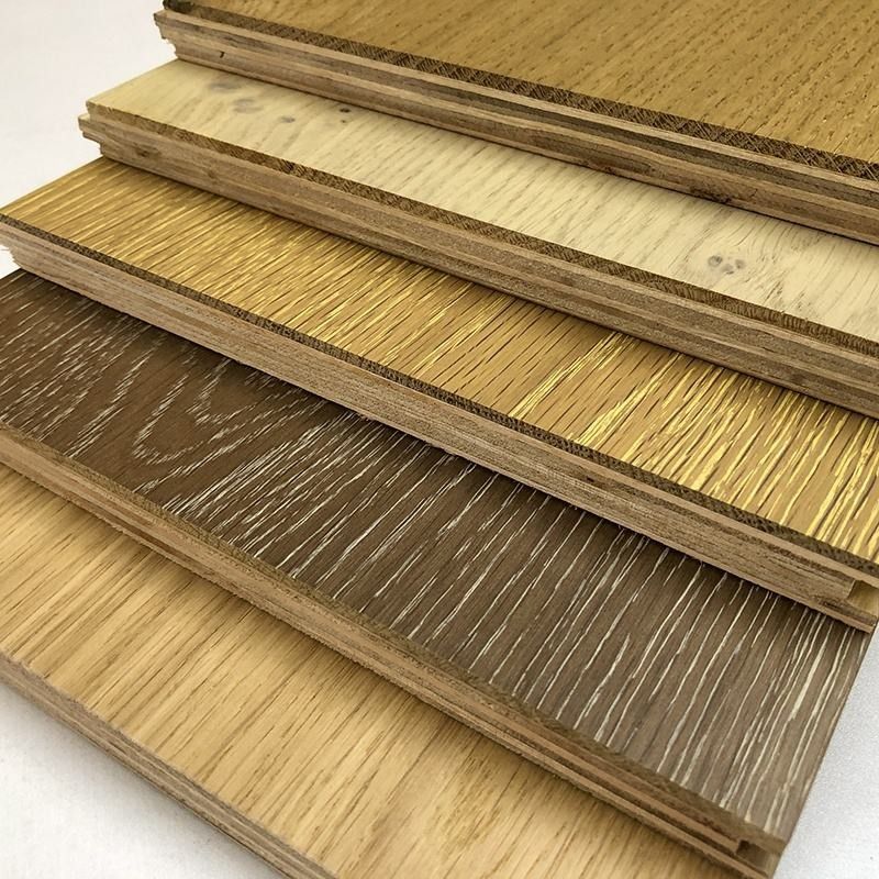 वाइड प्लैंक वॉश डिस्ट्रेस्ड ओक इंजीनियर्ड वुड फ़्लोरिंग 20 रंग अनुकूलन योग्य