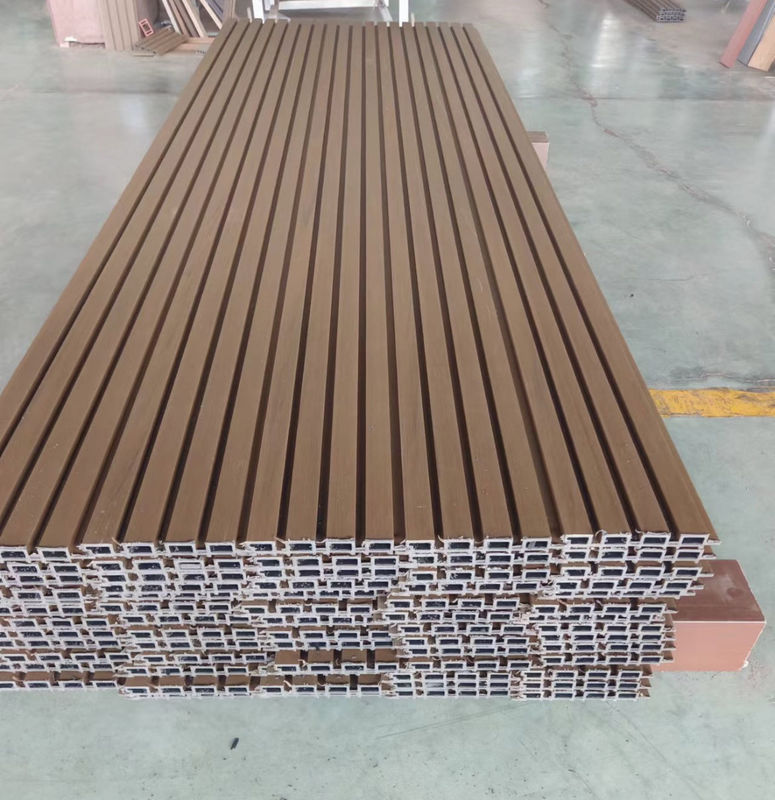 बाहरी आवरण ध्वनि प्रतिरोधी बाहरी प्लास्टिक मिश्रित उद्यान जलरोधी बाहरी ग्रूव लकड़ी साइडिंग