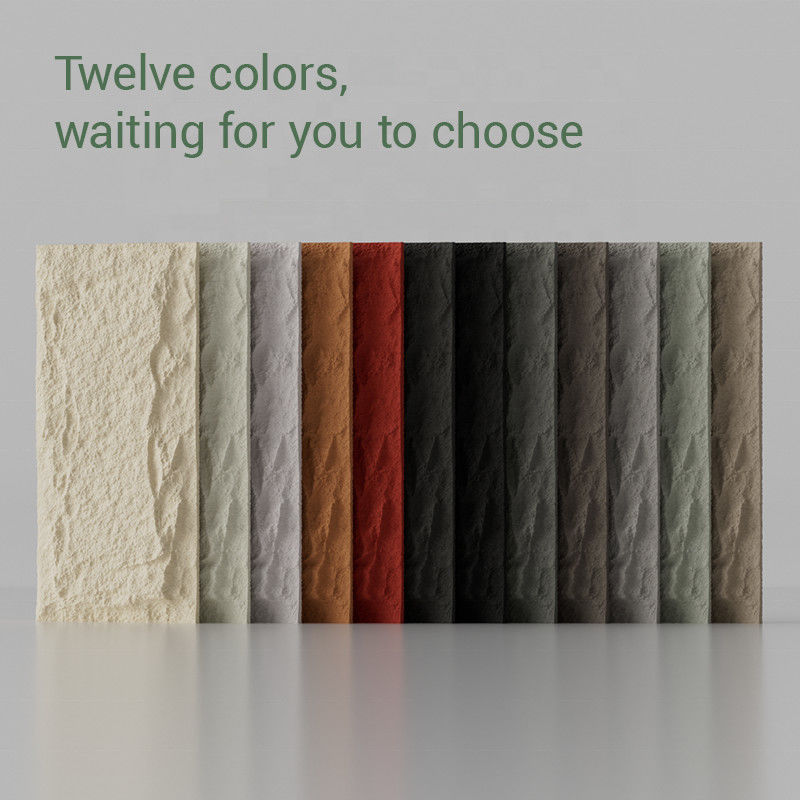 पीयू आर्टिफिशियल स्टोन वॉल पैनल पॉलीयूरेथेन मशरूम स्टोन 3 डी डेकोरेटिव स्टोन वॉल पैनल