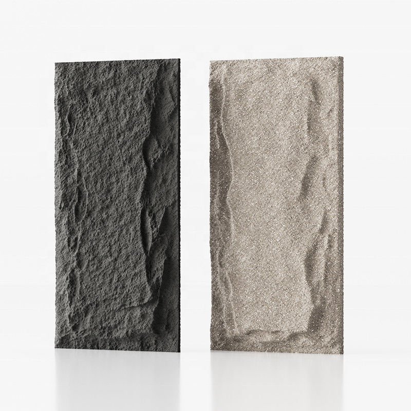 पीयू आर्टिफिशियल स्टोन वॉल पैनल पॉलीयूरेथेन मशरूम स्टोन 3 डी डेकोरेटिव स्टोन वॉल पैनल