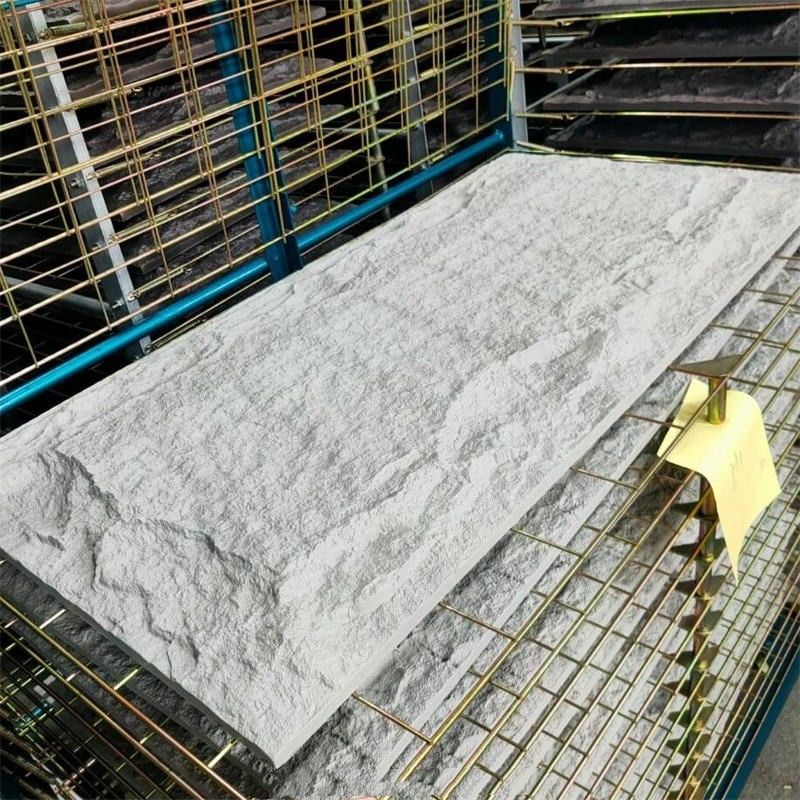 आंतरिक और बाहरी दीवार पीयू पत्थर पैनल नकली पत्थर कृत्रिम पत्थर दीवार पैनल