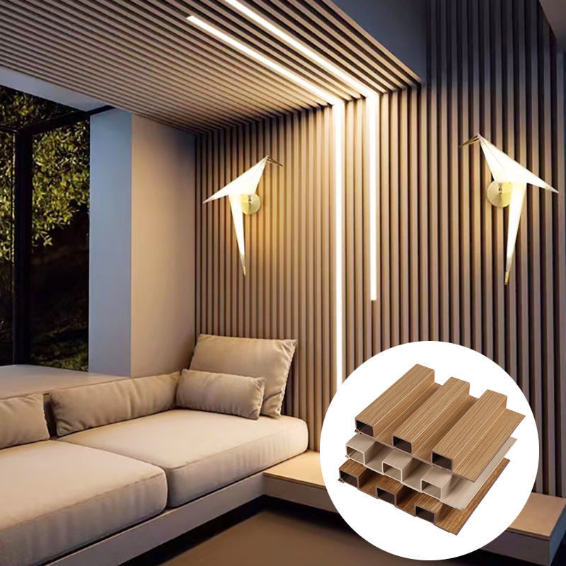 कारखाना इनडोर सजावट पीवीसी कोटिंग क्लैडिंग वॉल बोर्ड WPC इंटीरियर फ्लोटेड वॉल पैनल