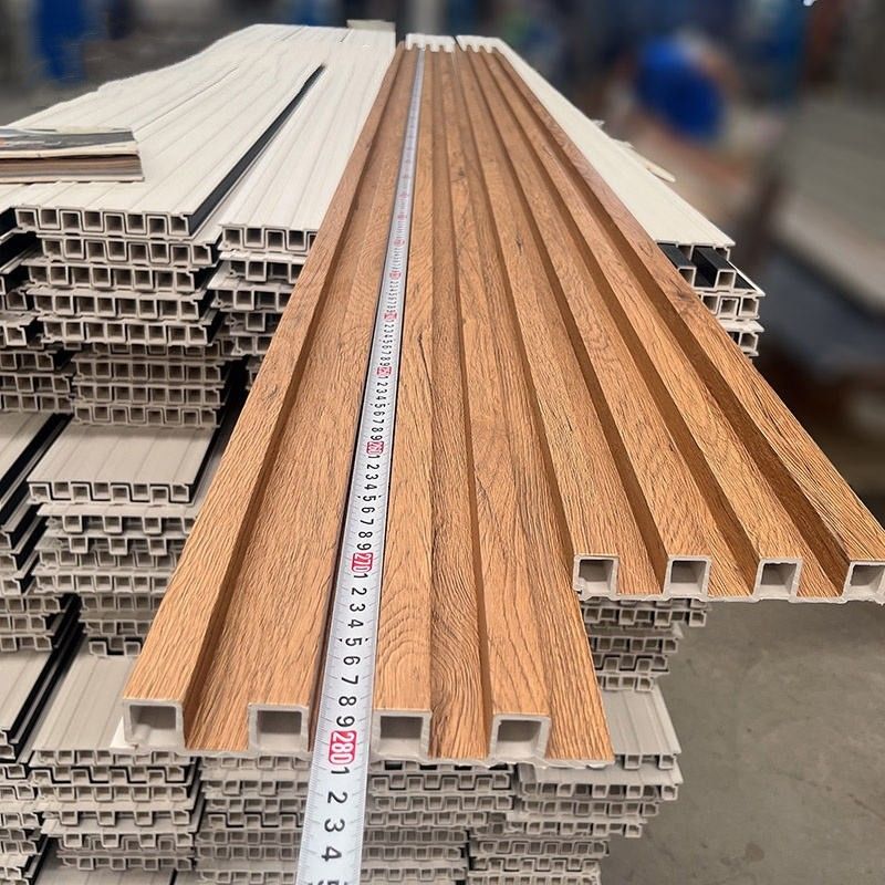 कारखाना इनडोर सजावट पीवीसी कोटिंग क्लैडिंग वॉल बोर्ड WPC इंटीरियर फ्लोटेड वॉल पैनल