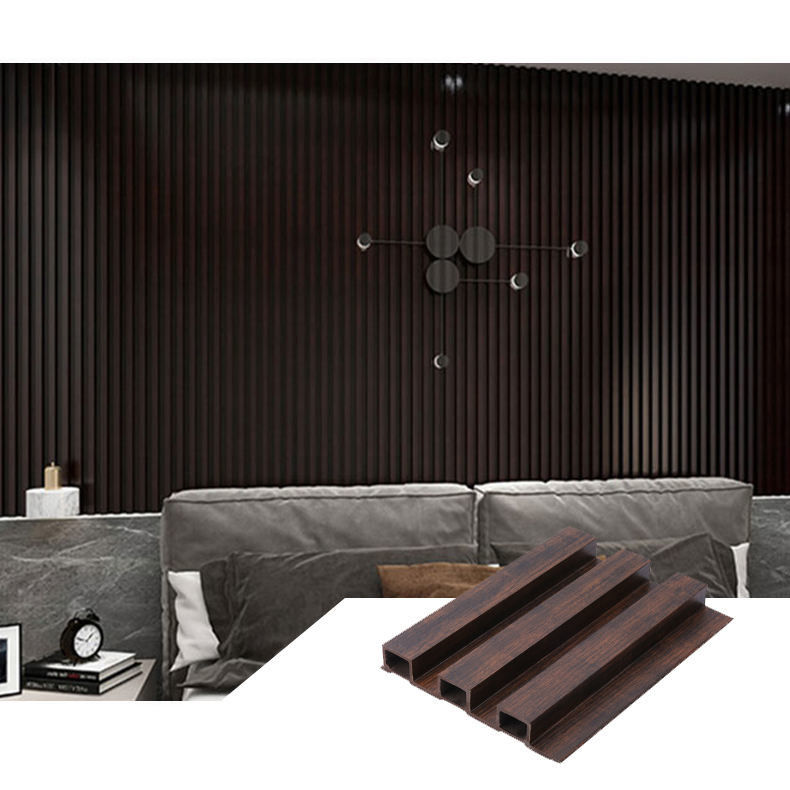 फैक्टरी थोक पारिस्थितिक लकड़ी वॉलबोर्ड WPC पीवीसी प्लास्टिक वॉलबोर्ड टीवी दीवार के लिए इनडोर आउटडोर कस्टम रंग