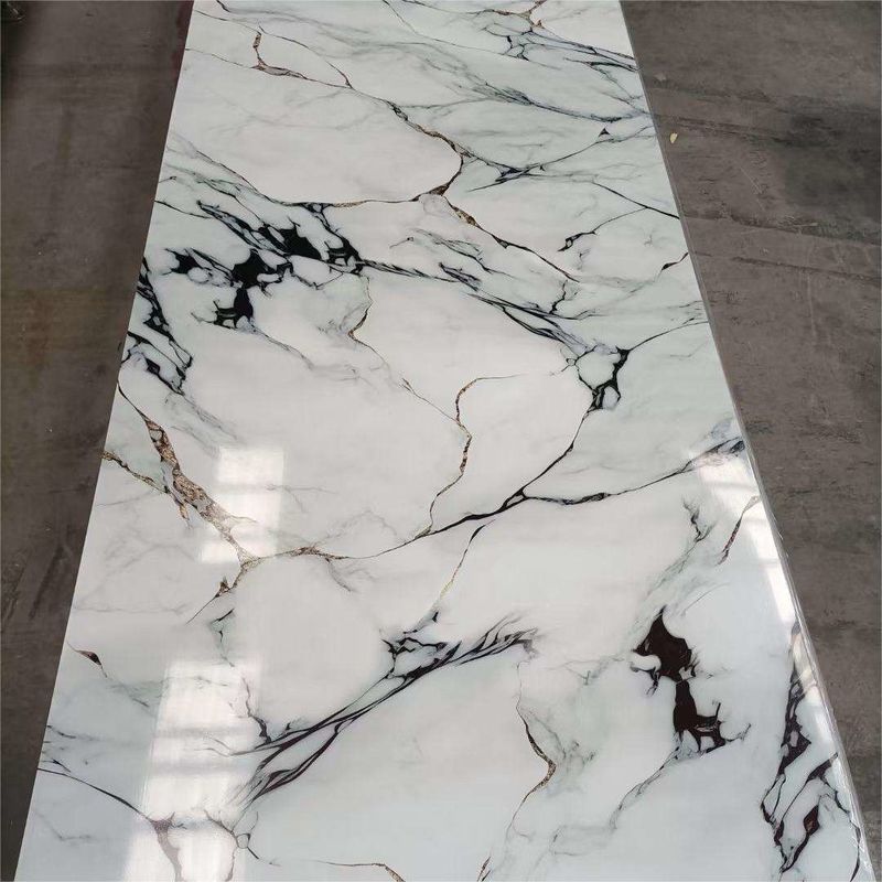 4x8 वाटरप्रूफ यूवी पीवीसी संगमरमर शीट बेस्ट सेलिंग 1220*2800*3 मिमी फैक्टरी आपूर्ति कई डिजाइनों के साथ