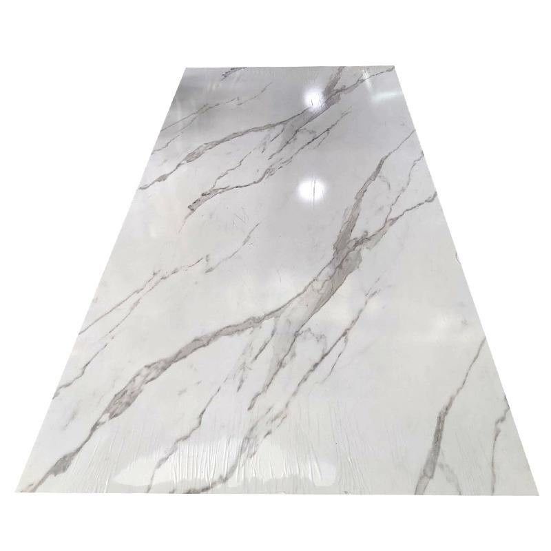 यूवी पीवीसी संगमरमर बोर्ड आंतरिक सजावटी प्लास्टिक शीट दीवार कवरिंग पैनल 3 डी प्रिंटिंग पीवीसी संगमरमर यूवी शीट