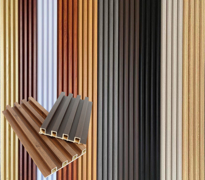 16 सेमी आंतरिक डब्ल्यूपीसी सजावट लकड़ी कम्पोजिट इनडोर दीवार पैनल