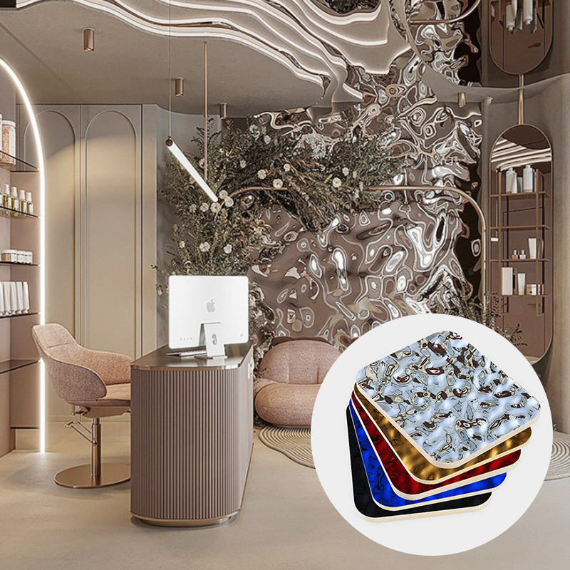 बांस लकड़ी का कोयले का पानी लहर लकड़ी का वैनर प्लेट कार्बन क्रिस्टल प्लेट बांस लकड़ी के फाइबर की दीवार पैनल