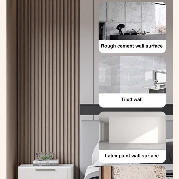 फ़ैक्टरी डायरेक्ट एंटीसेप्सिस डब्ल्यूपीसी वॉल पैनल, घर की छत, लिविंग रूम, वर्कशॉप, पार्क, अस्पताल के लिए फ़्लूटेड डिज़ाइन के साथ