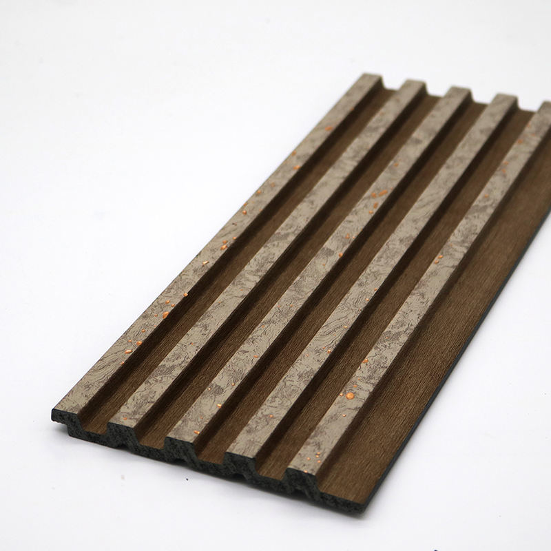 In Stock Promotion Design Easy to Install Wood 3d Slat Wall Ps Wall Panels Waterproof Interior Decoration