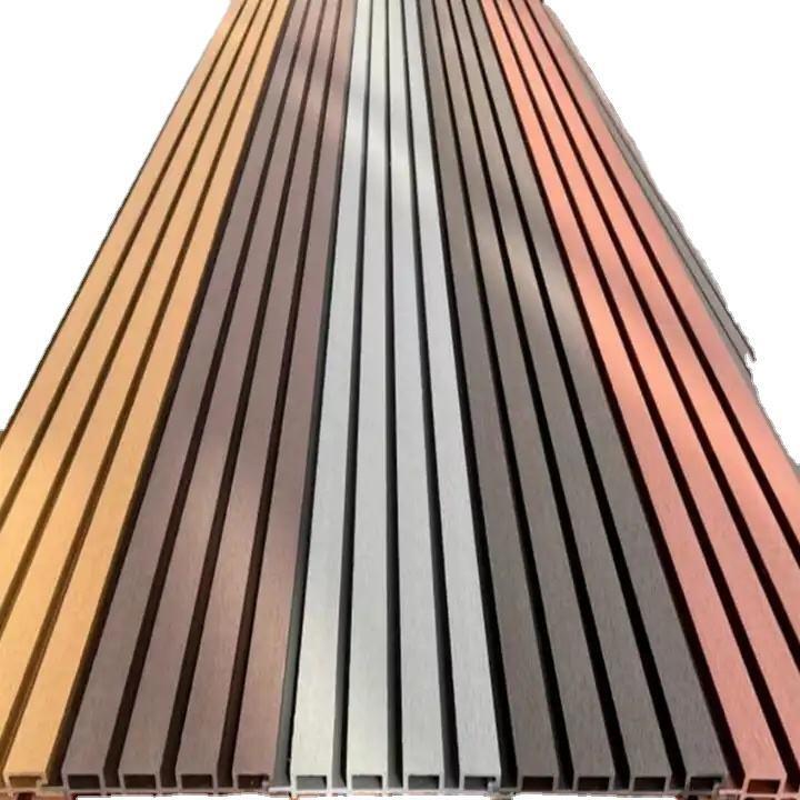 उच्च गुणवत्ता वाले जलरोधक WPC बाहरी दीवार पैनल बाहरी सजावट के लिए लकड़ी-प्लास्टिक मिश्रित सामग्री