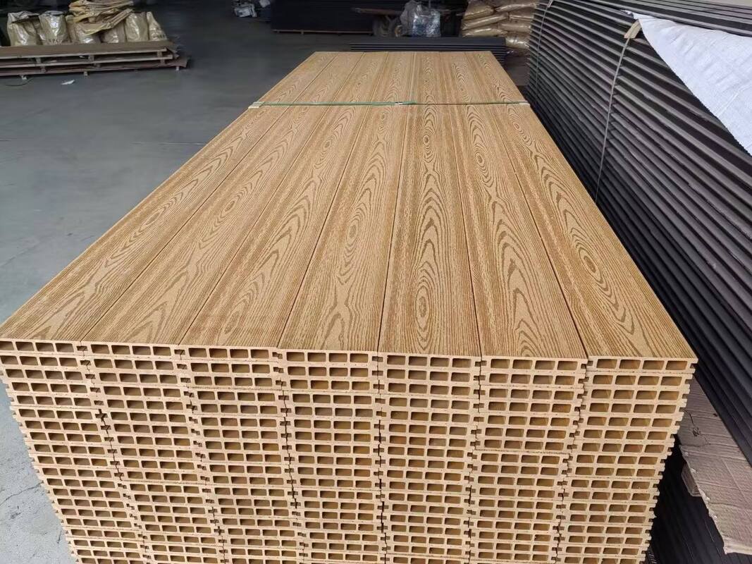 उच्च गुणवत्ता वाले जलरोधक WPC बाहरी दीवार पैनल बाहरी सजावट के लिए लकड़ी-प्लास्टिक मिश्रित सामग्री