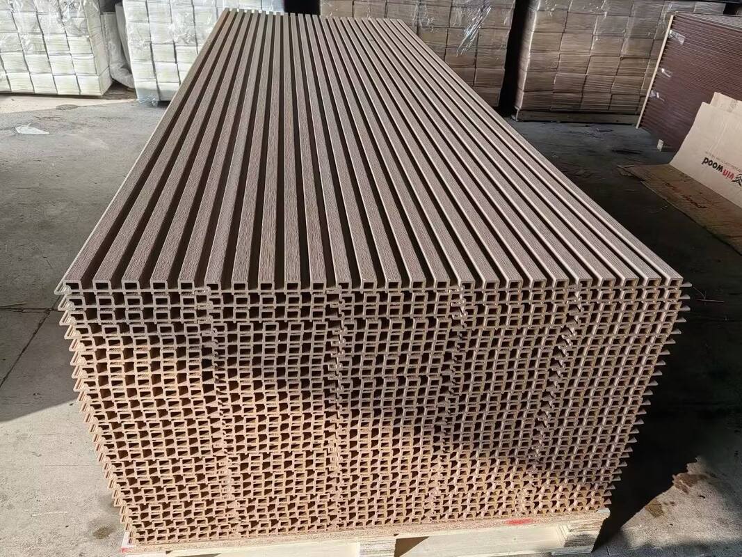 उच्च गुणवत्ता वाले जलरोधक WPC बाहरी दीवार पैनल बाहरी सजावट के लिए लकड़ी-प्लास्टिक मिश्रित सामग्री