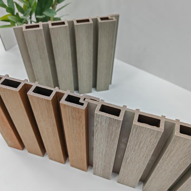 डब्ल्यूपीसी आधुनिक ज्यामितीय पैटर्न जलरोधक बाहरी दीवार पैनल मिश्रित बाहरी आवरण 5+ साल की वारंटी ग्राफिक समाधान