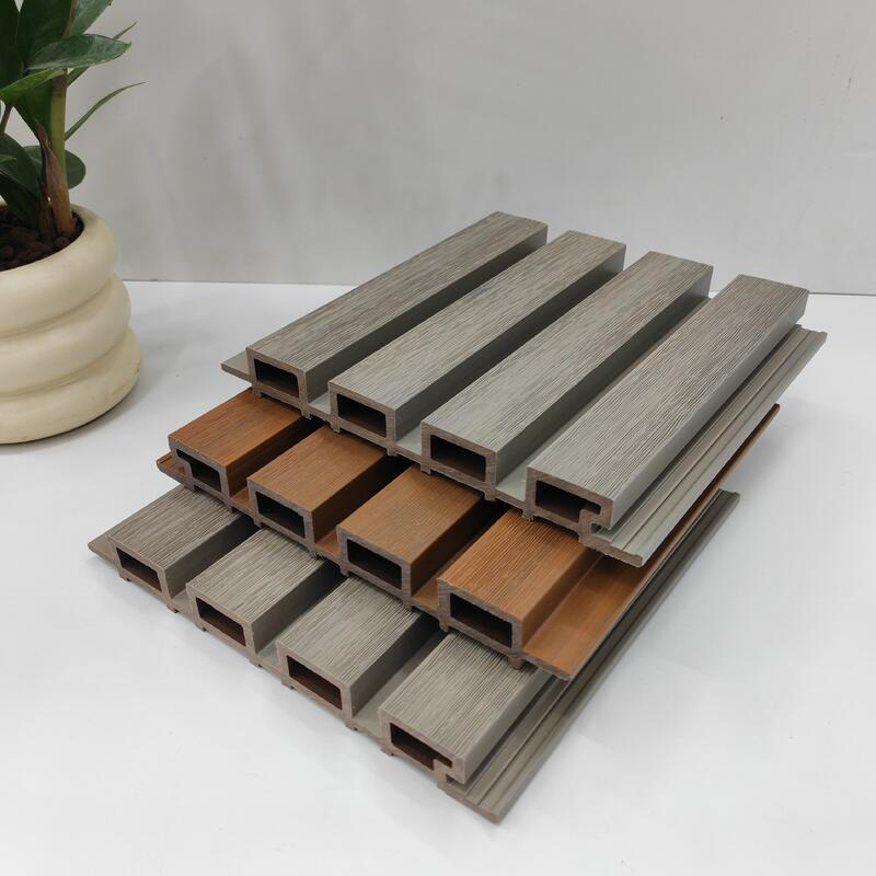 डब्ल्यूपीसी आधुनिक ज्यामितीय पैटर्न जलरोधक बाहरी दीवार पैनल मिश्रित बाहरी आवरण 5+ साल की वारंटी ग्राफिक समाधान