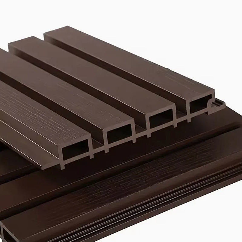 वाटरप्रूफ बाहरी साइडिंग पैनल WPC वॉल पैनल बाहरी उपयोग के लिए सजावटी बाहरी लकड़ी WPC वॉल क्लैडिंग