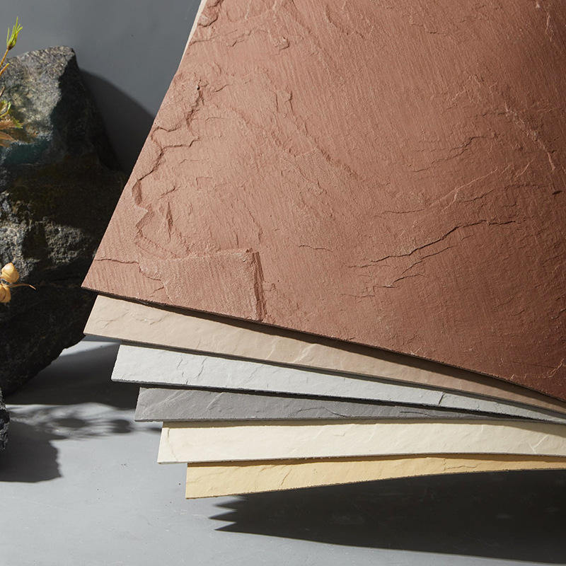 जलरोधक अग्निरोधक नकली नरम पत्थर ट्रैवर्टीन दीवार पैनल क्लासिक शैली मोड़ योग्य कृत्रिम लचीला आंतरिक आवरण