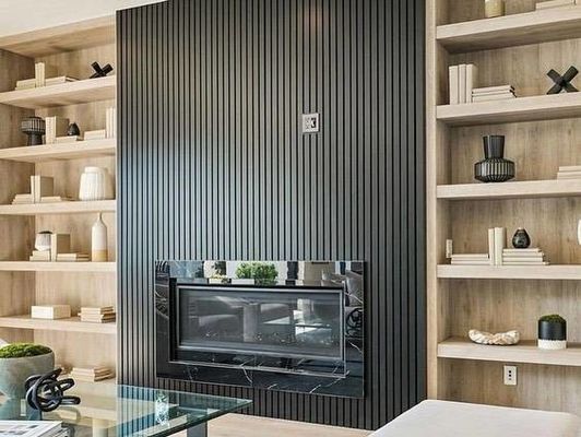 219*26मिमी आंतरिक डब्ल्यूपीसी दीवार पैनल फिल्म लैमिनेटेड नमी प्रतिरोधी