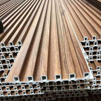 लकड़ी प्रतिस्थापन फ्लोटेड पैनल Wpc आंतरिक दीवार पैनल 3D Wpc दीवार पैनल