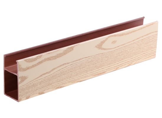 पर्यावरण के अनुकूल इनडोर खोखले स्क्वायर पीवीसी ट्यूब कॉलम वुड प्लास्टिक टिम्बर डब्ल्यूपीसी ट्यूब विभाजन के लिए