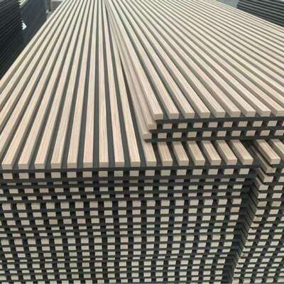 गर्म बिक्री ध्वनिक पैनल लकड़ी के स्लेट फ्लोटेड वॉल पैनल घर सजावट आंतरिक ध्वनि प्रतिरोधी वॉल पैनल